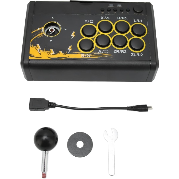 Arcade Stick USB Wired Gaming Joystick Abs USB Wired Game Joystick Retro Arcade Fighting Controller Spelkonsol Gamepad För Ps3 För Ps4 För Switch