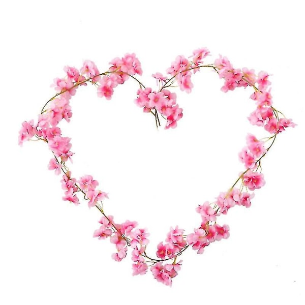 3 st konstgjorda körsbärsblommor blomma vinstockar hängande siden blommor krans för bröllopsfest Heminredning