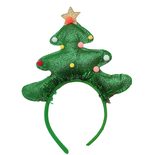 Julhatt Klocka Tiara - Julgran green