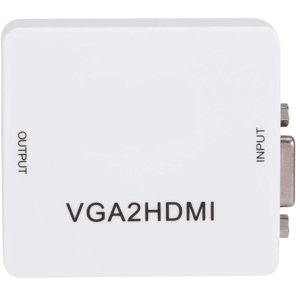 Vga till hdmi-omvandlare sladdkonverterare Mini Vga till hdmi-omvandlare 1080P Vga2Hdmi-adapter för PC Laptop Dvd till Hdtv-projektor