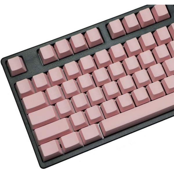 Printed 108 nycklar Blå Rosa Profil Tjocka Pbt-tangentkapslar för Wried USB Mekaniskt speltangentbord Iso Keycap (axelkropp: 87 nycklar, färg