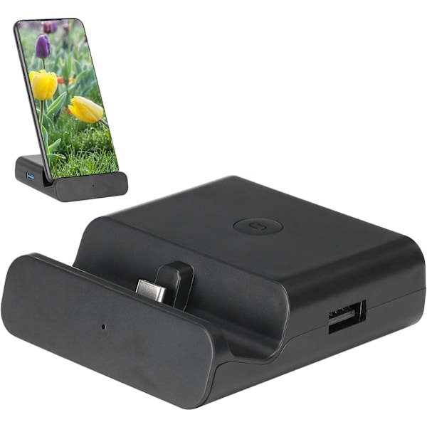 Adapter Dock För Switch Adapter Dock För Switch Abs Svart HDMI Video Converter Adapter För Switch Lite Bärbar Tv Adapter Mini Laddningsdocka Stativ