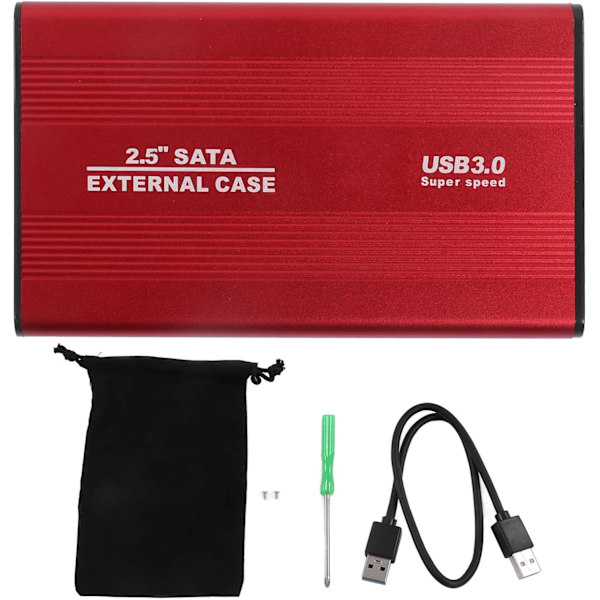 Extern hårddiskhölje Hårddiskhölje Hårddiskhölje i aluminiumlegering 2,5 tum 4 Tb LED-indikering Aluminiumhölje Hot Swappable 5 Gbps