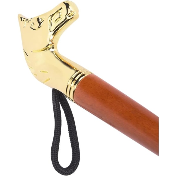 Långt skohorn Skohorn Hästhuvud Skohorn Lyftare Universal Skohorn med handtag i bok (brun 55cm hästhuvudskohorn)