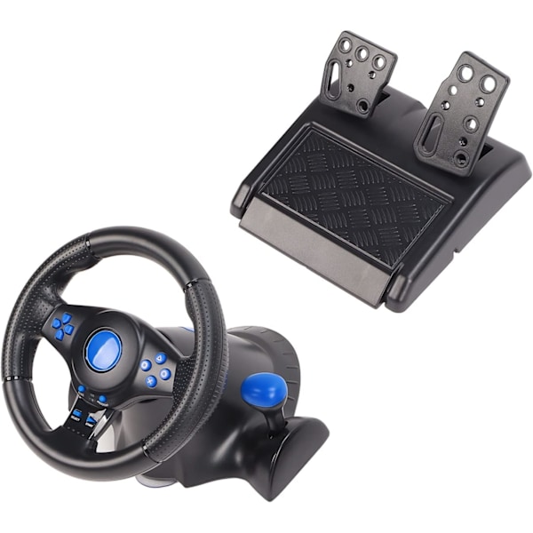 Xbox 360 Slim Console Racingspel Game Ratt Abs Game Ratt 180° Rotation 7 i 1 Vibration USB Racing Game Wheel Med Pedal För