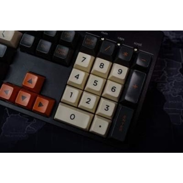 1 set SA Profile Carbon Theme Warning Key Cap Mekanisk tangentbord Dye Sublimation Keycaps För MX Switchar (Färg: Kit 1)