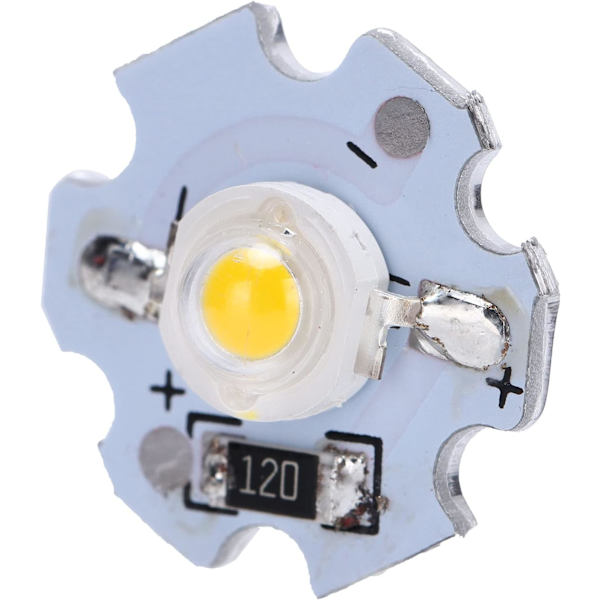 Led Chip Aluminium Led Chip 25 st 0,5 W 5 V High Power LED Lamp Bead Ljuskälla Chip med aluminiumplatta (varmvit)