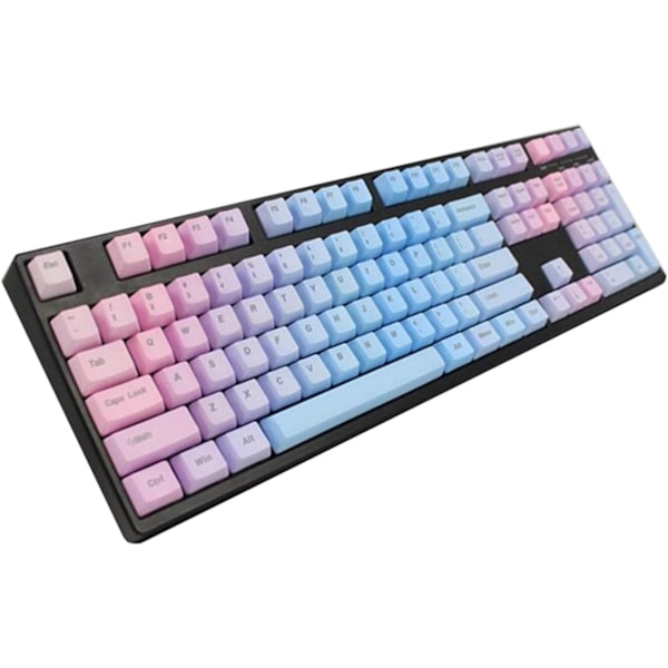 Sunset Blue Gradient Print print tomma PBT-tangentkapslar eller profilomkopplare mekaniskt tangentbord (axelkropp: print, färg: 87 tangenter)