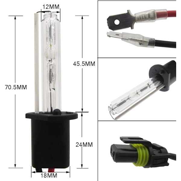 Led-ljus för bil 55W HID Xenon Strålkastare Konverteringssats Glödlampor H1 H3 H4 H7 H11 9005 9006 880/881 Led-strålkastare (Stil : 9005/HB3/H10,