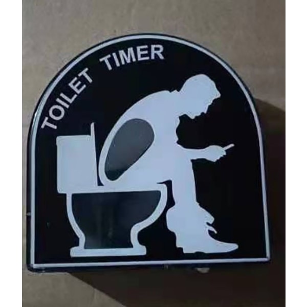 Toalett Timglas Fem-minuters toalett Shape Timer Stress Relief Tool man
