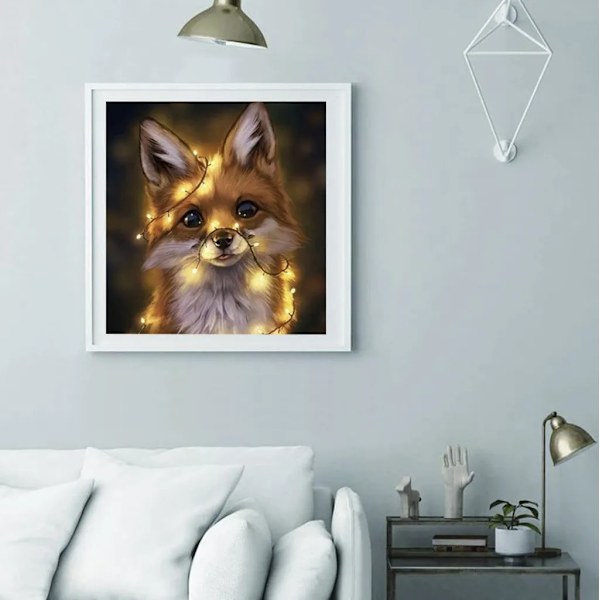 Gör-det-själv - glitter Pomeranian 5D diamond painting , full diamantkristall strassbroderi korsstygn konsthantverk hemväggdekoration