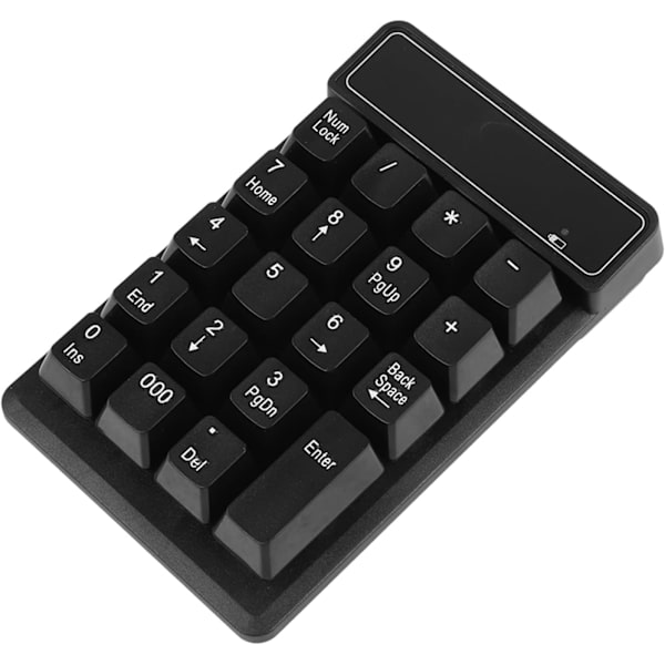 Trådlös numerisk tangentbord Trådlös USB numerisk tangentbord Digital 19 upphängningsknappar Bekväm skrivning Trådlös numerisk tangentbord för pekskrivning