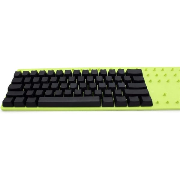 Vit Svart Grå Orange Grön Gul Blank Tjock PBT Profil 62 Key ISO 61 ANSI Keycaps För MX Switchar Mekaniskt tangentbord (axelkropp: