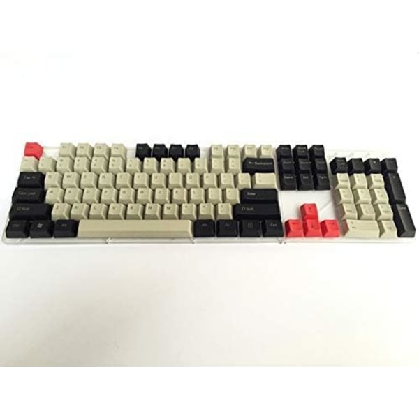 Svart Ljusgrå Mixed Dolch Thick PBT 104 87 61 Keycaps Profil Key Caps för mekaniskt tangentbord (axelkropp: print, färg: 87)