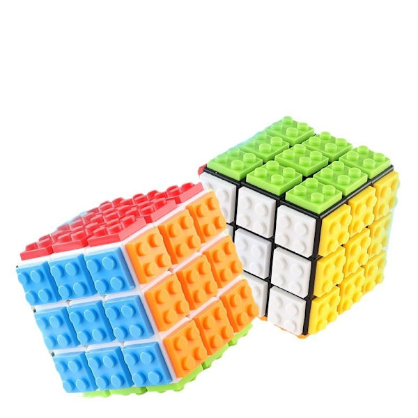 Byggstenar Rubiks kubmontering Gör-det-själv barnpussel tidig utbildning Rubiks kub-dekompression och stressreducerande byggleksaker