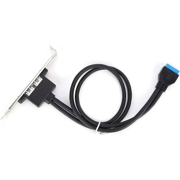Moderkort 4 portar USB 3.0 Bakpanelsfäste Dubbel USB Baffelkabel Pvc Aluminiumlegering Mässing Dubbel USB Baffelkabel Moderkort 19 Pin Till Dual