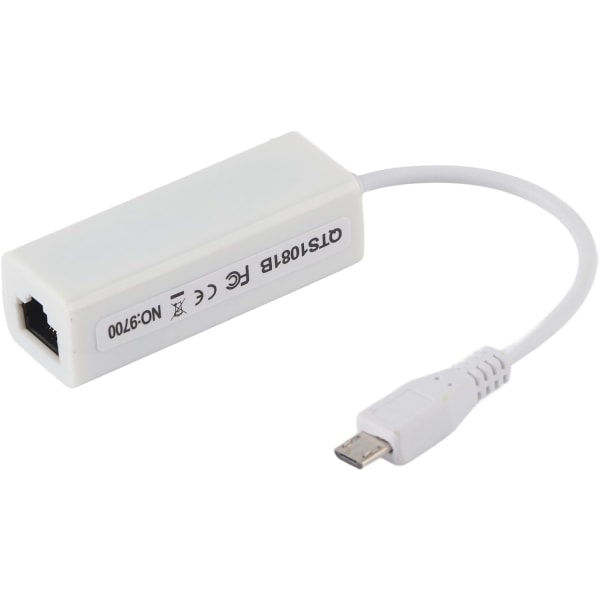 Ethernet Adapter Micro USB till Rj45 Ethernet Abs Shell Card Adapter Micro USB till Rj45 Ethernet-port för 1,3/W Moderkort Micro