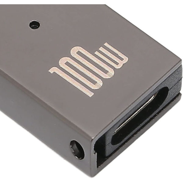Pd Converter Pc, Aluminiumoy 100W 5A Pd Converter Typ C Hona Till Hane 4,5X3,0Mm Aluminiumoy Shell Pd Laddningsadapter För Laptop Pd Typ C Adapter