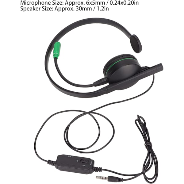 Gaming Headset One Mic Abskeen S481 Single Ear Gaming Headset 3,5 Mm Stereo Wired One Ear Headset Med Mic Och In Line Control För Ps4 For One