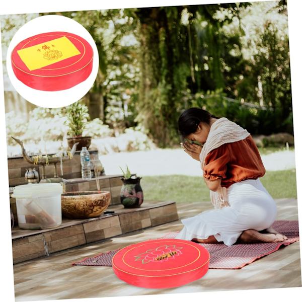 1 Set Rundsits Yogamatta Meditationstillförsel Dekorkudde Buddha Worship Kudde Golvkuddar Meditationskudde för Golv Yogakudde Bekväm