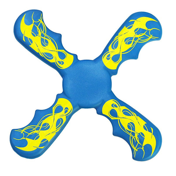 Boomerang Outdoor Frisbee för barn – Plyschleksak Boomerang Girls Gift Outdoor Boy Toy Kids Backyard Game Frisbee blå