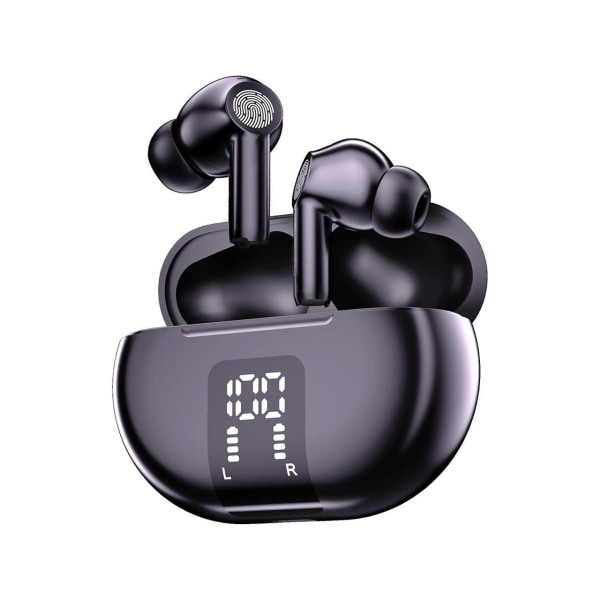Bluetooth hörlurar med 4 ENC brusreducering, Bluetooth 5.3 HiFi-ljud, 40H speltid IP7 Vattentät