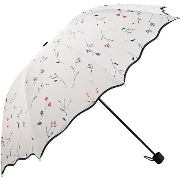 Paraply Mini Parasoll UV-skydd Lätt Vindtät Paraply 8 Kapacitet Kvinnor Flickor Resor Utomhuscamping