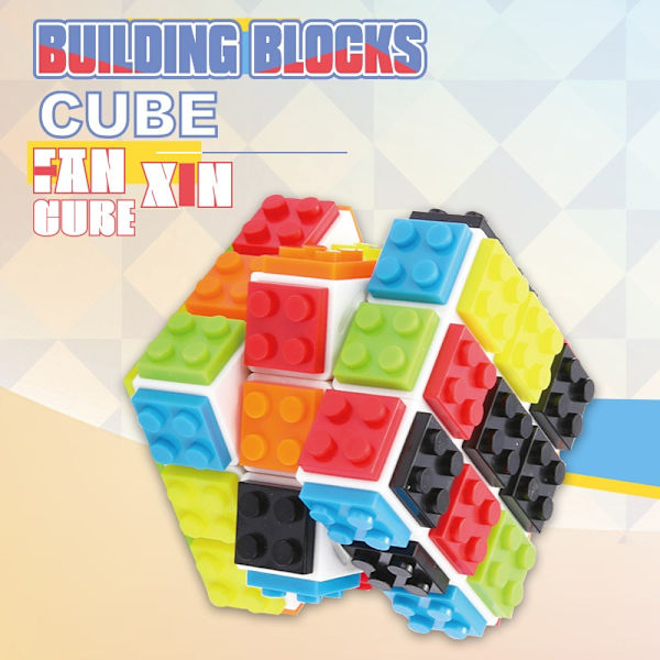 Byggstenar Rubiks kubmontering Gör-det-själv barnpussel tidig utbildning Rubiks kub-dekompression och stressreducerande byggleksaker