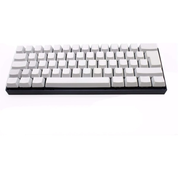 Vit Svart Grå Orange Grön Gul Blank Tjock PBT Profil 62 Key ISO 61 ANSI Keycaps För MX Switchar Mekaniskt tangentbord (axelkropp: Lägg till