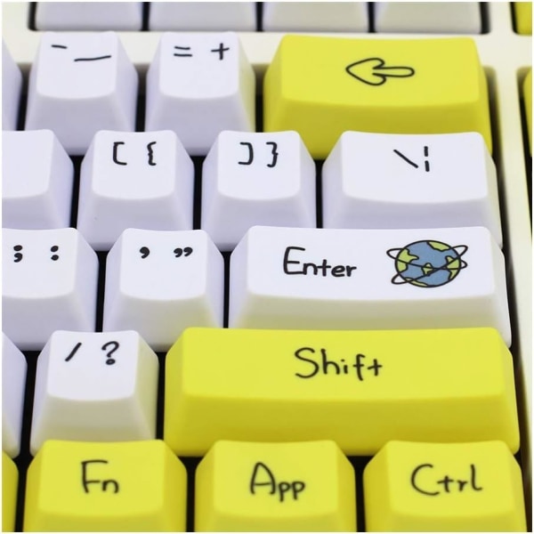 Dye Keycap 108 Keys Profil Keycaps För Switchar Tangentbord Cap (Färg: 108 tangenter)