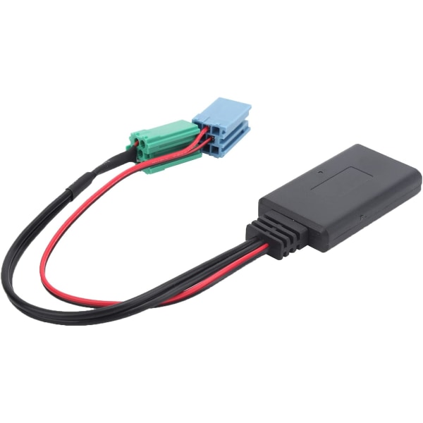 Qiilu Auto Audio Adapter, Auto Audio Adapter, Mini ISO 6Pin 8Pin Car Music Connector Bluetooth 5.0 AUX-kabel för Renault Clio/Espace/Kangoo/Laguna