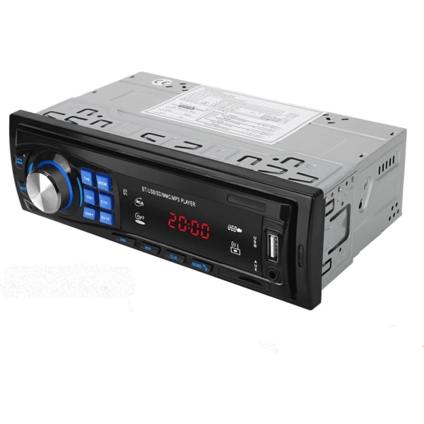 Biladapter 1 DIN Bilradio Bluetooth FM Stero Radio USB SD AUX Audio Player Bilelektronik In-Dash Autoradio 12Pin Bilradiospelare