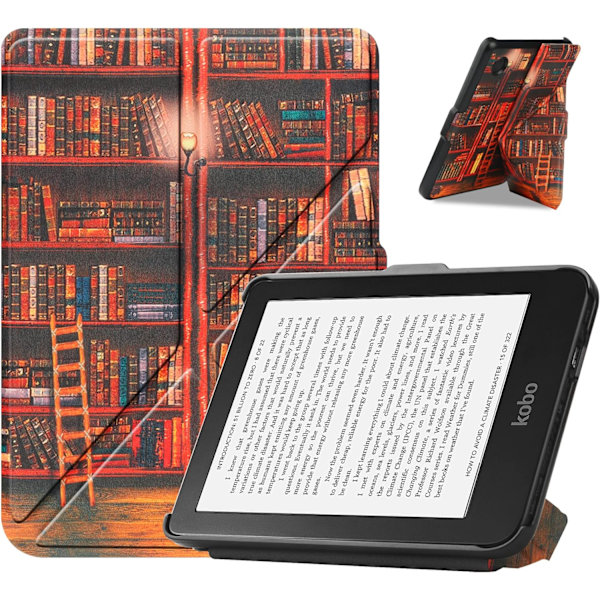 Slimshell- case för 6" Tolino Shine 4 (2022) / Kobo Clara 2E (2022) släppt, Slim Fit Stand Cover med Auto Sleep/Wake för Kobo Clara 2E 6-tums-bibliotek