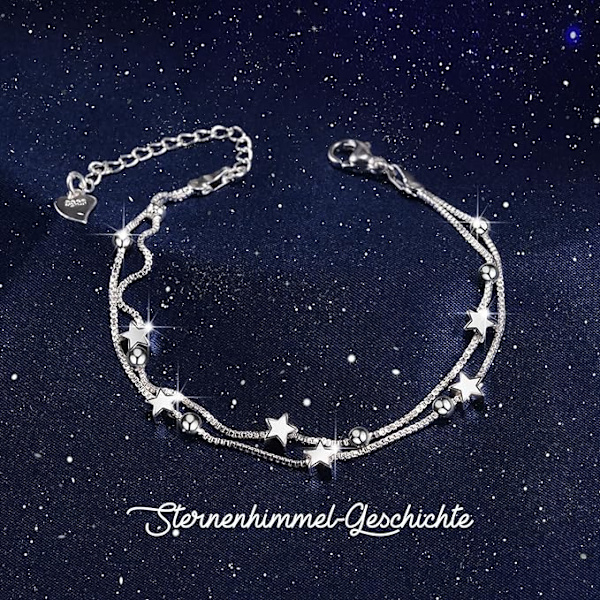 2 i 1 armband dam silver 925 - presenter för kvinnor - julklappar för kvinnor