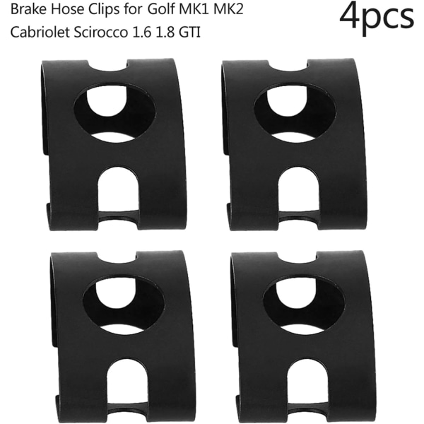 Clips, 4st Broms Slang Clips för Golf MK1 MK2 Cabriolet Scirocco 1.6 1.8 GTI 4D0611715B