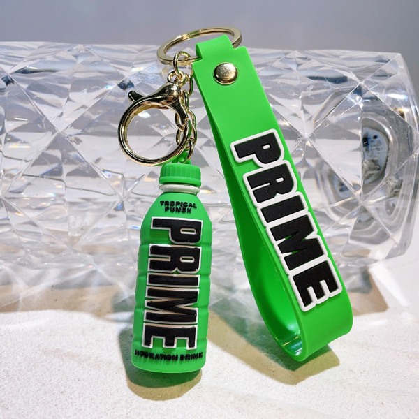 KSI Prime Bottle Nyckelring Metall Nyckelring Mode Bilnyckelringar Flickor Pojkar grön