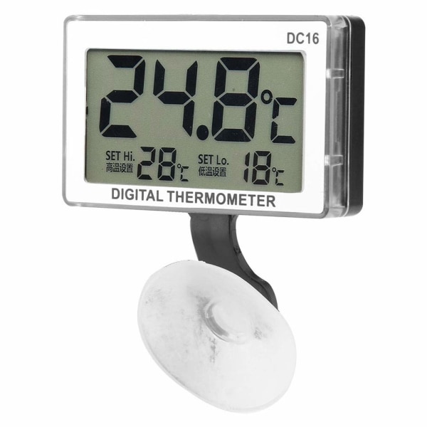 Termometro Digital Acuario Dc16 Lcd Digitalrium temperatur för Fishval 207