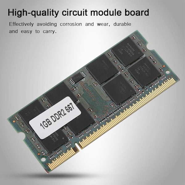 1 Gb Datorminne Ddr2 1 Gb Ddr2 1G 667Mhz För Pc2 5300 Notebook Helt kompatibelt minne för 200Pin