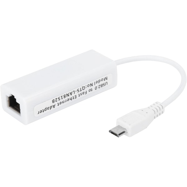 Ethernet Adapter Micro USB till Rj45 Ethernet Abs Shell Card Adapter Micro USB till Rj45 Ethernet-port för 1,3/W Moderkort Micro