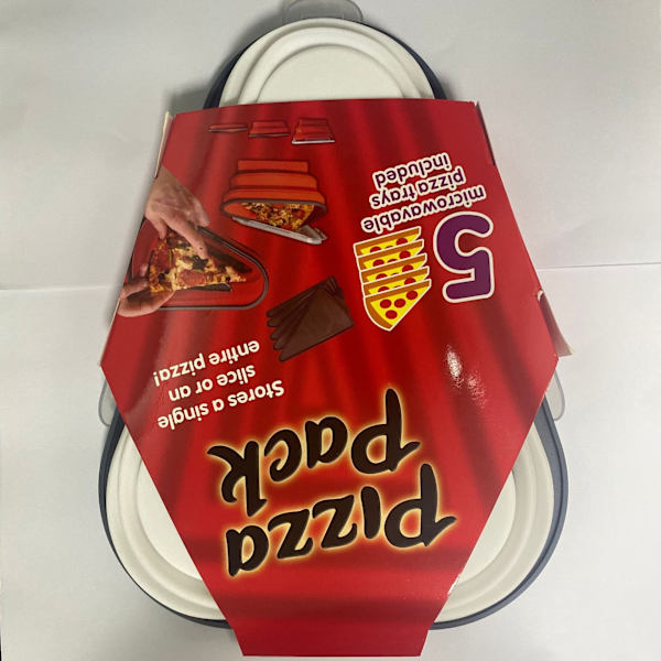Bärbar Pizza Förvaringslåda Silikon Pizzalåda Hopfällbar Pizza Smörgås Pizzalåda vit