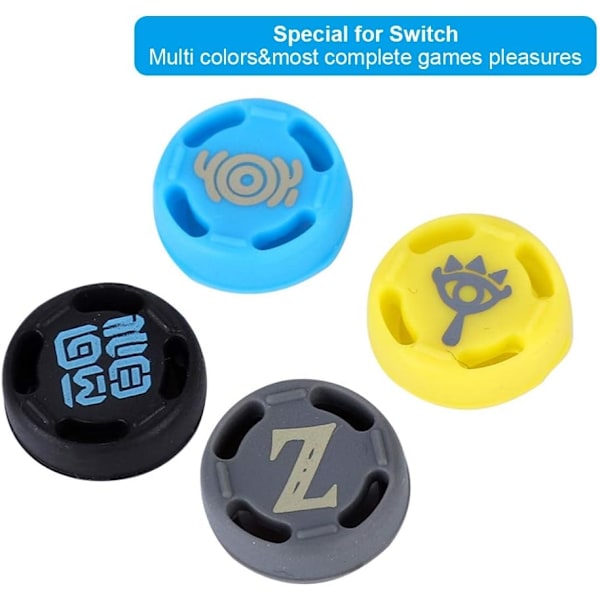 för Nintendo Switch Joystick Caps för Nintendo Switch Silikon Cap Silikon Anti Slip Ersättning Joystick Silikon Cover Caps Tumgrepp för