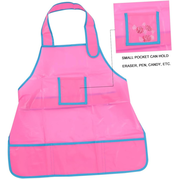 Måla Förkläde Student Förkläde Overol Para Niño Pocket Förkläde Barn Förkläde Barn Förkläden Overaller för barn Måla Smock Barn Ritverktyg Plast