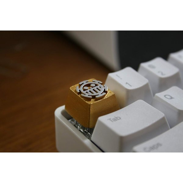 1 st Harts Handgjorda Key Cap 3D Stereoskopisk Mekanisk Tangentbord Keycap För ONE PIECE Death Doctor (Färg: Orange)
