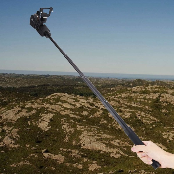 Selfie Stick, infällbar Selfie Stick Aluminiumlegering Gel Svart Förlängningsstav Teleskopstång Monopod För Feiyu G5 Wg2 Spg Stabilisator