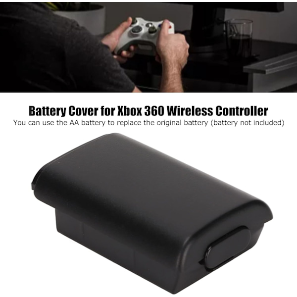 Xbox 360 trådlös handkontroll cover Case Vit Abs Slitstarkt utbyte (svart)