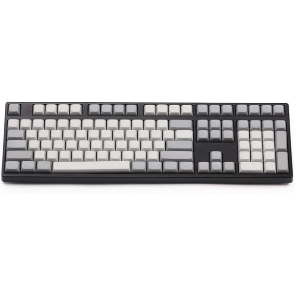 Tangentkapslar Blank PBT för switchar 61 87 108 112 142 Knappar för switchar Mekaniskt tangentbord (axelkropp: ljusgrå grå, färg: 142 knappar)