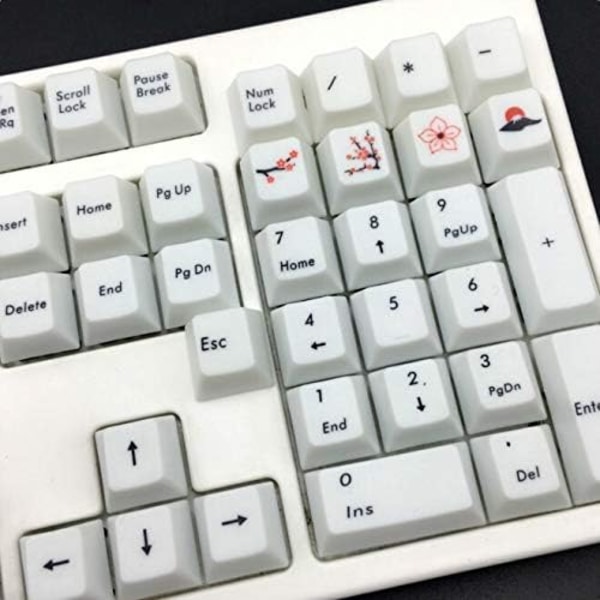 109-tangenter/ set cover Personlig PBT Dye Sublimation Cherry Blossom Mekaniskt tangentbord Keyboard