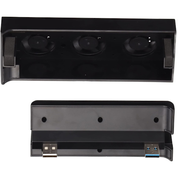 Ps4 Slim Kylfläkt Spelkonsol Kylfläkt Abs Svart Spelkonsol Kylfläkt USB -driven Automatisk Intelligent Extern Kylare Med Hub För Ps4