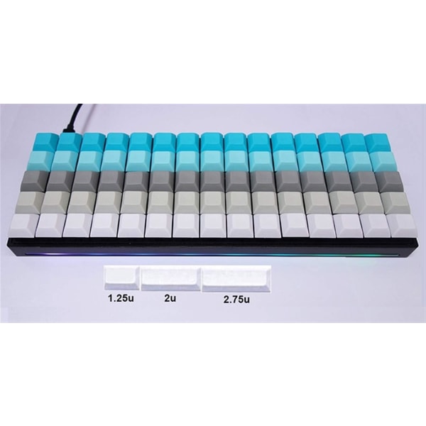 Tangentkapslar för XD75 RGB75 ortolinjära tangentbord för omkopplare på mekaniskt tangentbord (Färg: Khaki)