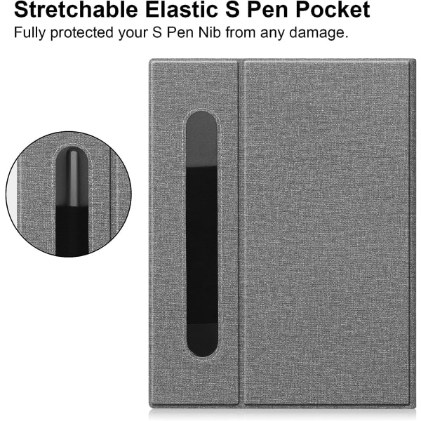 Ultra Slim Book Folio Case med stativ och P-ficka för Remarkable 2 10.3 2020 släppt digitalt papper